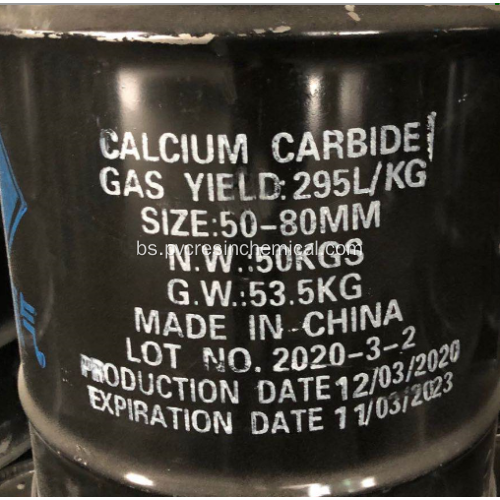 50-80 mm kalcijum Carbide Teški stupanj